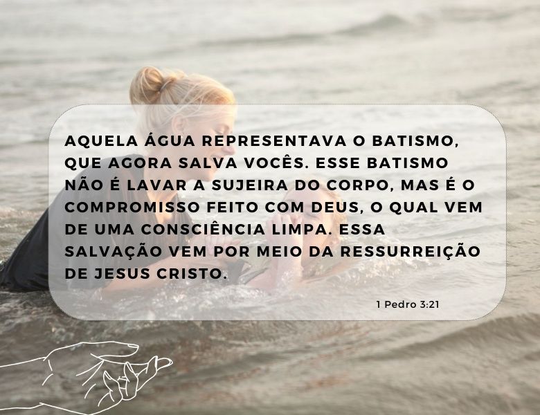 Versículos sobre batismo com o Espírito Santo -1 Pedro